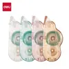 Cola em Ponto Dupla Face Deli Tg108 12m Alta Viscosidade Forte Transparente Núcleo Substituível Fita para Caderno