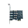 Tarjeta de Expansión USB 3.0 para Computadora de Escritorio, Tarjeta de Expansión PCI-E a USB 3.0 de Cuatro Puertos, Tarjeta Adaptadora Hub USB 3.0
