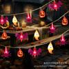 Led transfronterizo interior halloween pascua festival de fantasmas cadena de luces calabaza fantasma calavera decorativa luces de colores luz de ambiente