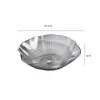 Nueva bandeja de plástico para frutas para uso doméstico en la sala de estar, bandeja para bocadillos y frutas secas, estilo de lujo ligero, bandeja de dulces transparente, alto valor estético, venta al por mayor