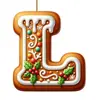 Pendente de Natal Acrílico Plano Desenho Animado Letras Novo Estilo Transfronteiriço