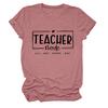Camiseta de Manga Corta con Cuello Redondo para Mujer, Moda Casual Versátil, Estilo Profesor Europeo y Americano, Ebay Amazon