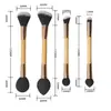Brocha de Polvo Esponja Brocha para Rubor Multifuncional Brocha de Esponja Doble Cara Brocha para Fijar Maquillaje Herramienta de Belleza