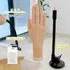 Mano de Práctica para Uñas Modelo con Dedos Suaves y Flexibles para Colocar Uñas Postizas, Exhibición de Estilos y Herramienta de Uñas Modelo de Mano Realista