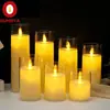 Lâmpada de vela eletrônica LED capa plástica capa de vidro copo integrado busca atmosfera romântica de casamento lâmpada de chama oscilante