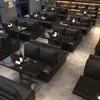 Cabina de Sofá para Bar, Bistró, Bar, Cafetería de Comida Occidental, Sala de Billar, Tienda de Té con Leche, Combinación de Mesa y Silla Comercial para Catering