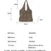 Bolsa tote de grande capacidade para estudantes universitários, perfeita para ir às aulas; Estilo novo de 2026, apresentando um design de estampa de leopardo relaxado e chique; bolsa de ombro de lona