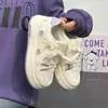 Zapatos para Niñas 2026 Nuevo Primavera Niños Grandes Niños Zapatos de Tabla Bajos Zapatos Deportivos Casuales para Niña Transpirables Zapatos Blancos
