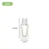 Garrafa de Vidro de Pequena Capacidade, Frasco Spray de Perfume Transparente com Tampa de Rosca, Frasco de Vidro Recarregável para Amostras de Viagem, Frasco Vazio Portátil