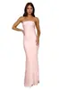 Vestido de noche sexy ajustado sin tirantes estilo europeo y americano para mujer, modelo largo 2026 con abertura, adecuado para banquetes, fiestas y eventos de cóctel