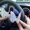 Adornos Nuevos para Consola Central de Coche, Decoración de Salida de Aire de Mariposa Móvil, Decoración Curativa Creativa