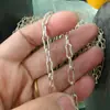 Yinsheng Corrente Hip-Hop Europeia e Americana Colar de Emenda Corrente da Clavícula Prata de Lei 925 Colar de Design de Nicho Produto Semi-Acabado