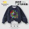 2025 Nueva Caja de Ritmo Ropa Suéteres para Niños Manga Larga Guapos Niños Suéteres Cuello Redondo Otoño Súper Geniales Tops