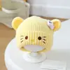 Gorro de Punto Otoño e Invierno para Niños, Lindo Gato, Gorro tipo Pullover, Calentador de Orejas para Niños y Niñas