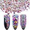 Outlet de Fábrica Diamante de Color Cristalino Arte de Uñas Diamante de Vidrio Super Brillante Comercio Internacional Fondo Plano Un Diamante Funda para Teléfono Móvil Accesorios de Relleno diy