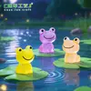 Producto nuevo transfronterizo rana sonriente luminosa partículas lindas estanque paisajismo decoraciones diy accesorios colgantes micro-paisaje adornos pequeños