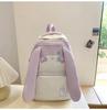Mochila de Conejo con Orejas Grandes para Niñas Estudiantes de Secundaria Gran Capacidad Bolso Escolar Versátil para Estudiantes de Primaria de Tercero a Sexto Grado