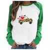 Impresión Digital 3D camiseta personalizada para coche Amazon deseo nueva marca de moda para mujer top de cuello redondo manga larga