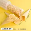 Ingredientes de helado esponjosos de moda, mezcla para pastel de leche caliente, decoraciones para pastel, galletas, ojos de caramelo, aderezos de helado de copo de nieve