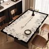 Tapete de Mesa de Jantar Levemente Luxuoso e de Alta Qualidade Toalha de Mesa Francesa Impermeável e à Prova de Óleo Sem Lavagem Anti-Escaldante e Isolante Térmico Novo Tapete de Mesa de Centro 2025