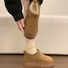 Botas de Nieve con Suela Gruesa para Mujer Invierno 2026 Nuevas Botas Cortas sin Cordones del Noreste Acolchadas de Terciopelo Cálidas Botas de Algodón Botas de Pan