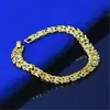 Pulsera de oro europea y americana versión coreana del nuevo color retención de oro variedad de pulsera para mujer temperamento damas joyería combinable