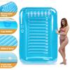 Oferta Caliente Nueva Piscina de Bronceado Inflable Fila Flotante de Agua con Almohada Orificio para Taza Engrosada Cama Flotante para Adultos Individual y Doble Piscina de Agua
