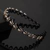 Diadema para el cabello clip femenino coreano simple pedrería ciruela onda tarjeta para el cabello adulto lavado presión cabello banda antideslizante horquilla dentada aro para la cabeza