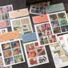 Envía un mensaje para escuchar el set de luz y papel de la vieja escuela, pasta decorativa retro para diario de mano, 12 en 6