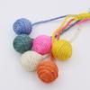 Brinquedo para gatos, corda de cânhamo e sisal, bola de moagem mista, garra de moagem e calmante, pode pendurar, suprimentos essenciais para animais de estimação