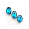 Cristal ovalado cuatro garras taladro de cristal taladro de garras costura a mano taladro de garras horquilla DIY agujero zapatos accesorios