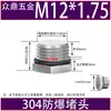 Aço Inoxidável 304/316 Rosca Externa Hexagonal Bujão MGNPT Metal à Prova de Explosão Bujão de Óleo Bujão de Parafuso 1/2/3/4/1 Polegada