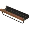 Estante de Almacenamiento para Baño de Nogal Baño Inodoro Escritorio de Lavado Inodoro Pared Estante de Almacenamiento sin Agujeros