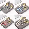 Cubiertos de Acero Inoxidable Transfronterizo de Amazon Cuchillo y Tenedor 1010 Cuchillo, Tenedor y Cuchara de Estilo Occidental Juego de 24 Piezas Cuchillo y Tenedor para Carne Caja de Regalo