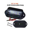 Luz de placa de caminhão 6LED, luz lateral para caminhão, ônibus e reboque, lâmpada de placa de 12-24V