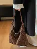 Bolso madre-hija con estampado de leopardo retro transfronterizo, nuevo modelo 2026 para mujer, bolso tote de gran capacidad estilo casual, bolso de hombro versátil para el día a día