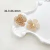 Hoja de Cobre Metálico Calada Conservación de Color Multicapa Flor Mariposa Libélula Tridimensional Accesorios Vintage de Disfraz Antiguo DIY Exquisito de Alta Gama