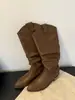 []Botas Western Femininas 2026 Outono/Inverno Novas Botas de Cano Alto Acima do Joelho Estilo Europeu Salto Grosso Salto Médio Botas de Equitação