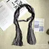 Lenço de Seda Plissado Feminino 2026 Verão Nova Moda Versátil Fino de Alto Valor Decoração de Pescoço Estilo Fino de Verão