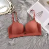 Ropa interior fina estilo japonés de Kapok hueco y ligero, sin marcas, para realzar el busto pequeño, sujetador superior para niña con aros ajustables sin acero