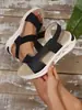 Nuevos Zapatos de Verano 2025 Talla Grande para Mujer, Sandalias Casuales Ligeras de Poliuretano con Suela Gruesa y Tira Elástica en el Talón para Mujer