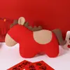 Almofada U-Shaped Ano do Cavalo, Brinquedo de Pelúcia, Pingente Ano do Cavalo, Boneco de Pelúcia do Zodíaco, Presente de Ano Novo, Almofada de Pescoço, Logo Personalizável