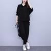 Traje Kuotaitai Elegante y Moderno que Reduce la Edad para Mujer 2024 Otoño Nuevo Talla Grande Top Casual Pantalón Harem Conjunto de Dos Piezas a la Moda