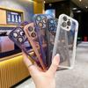 Nueva Funda de Teléfono Aplicable Apple 16PRO Ojo Galvanizado Agujero Fino iPhoneXR con Cubierta Protectora de Película para Lente