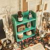 Desktop Cup Storage Box Multi-camada de madeira maciça cosméticos de parede montada na parede Vintage Storage Rack