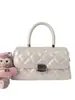 Bolso Acolchado con Cadena Estilo Chanel para Mujer 2026 Estilo Retro Francés Bolso de Hombro Cruzado con un Toque de Lujo, Versátil para el Trabajo