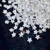 Joyería para Uñas Artísticas de Circonita Media Explosiva Plata Blanca Multifacética Fondo Puntiagudo Corazón Forma Especial Circonita Diamante Decoración de Uñas Venta al por Mayor