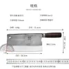 Cuchillo de Chef de Fabricante de Yangjiang, Cuchillo para Cortar Huesos, Cuchillo Forjado a Mano para Cortar Carne, Cuchillo de Cocina para el Hogar, Cuchillo de Vendedor Ambulante