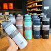 Vaso termo Taishuo para estudiantes hombres y mujeres, simple, portátil, de acero inoxidable, taza de agua, portátil, de gran capacidad, botella de agua deportiva, hervidor