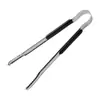 Pinzas coreanas para barbacoa de acero inoxidable personalizadas, Pinzas para pan de buffet, Pinzas para alimentos, Herramientas de cocina, Engrosadas y antideslizantes